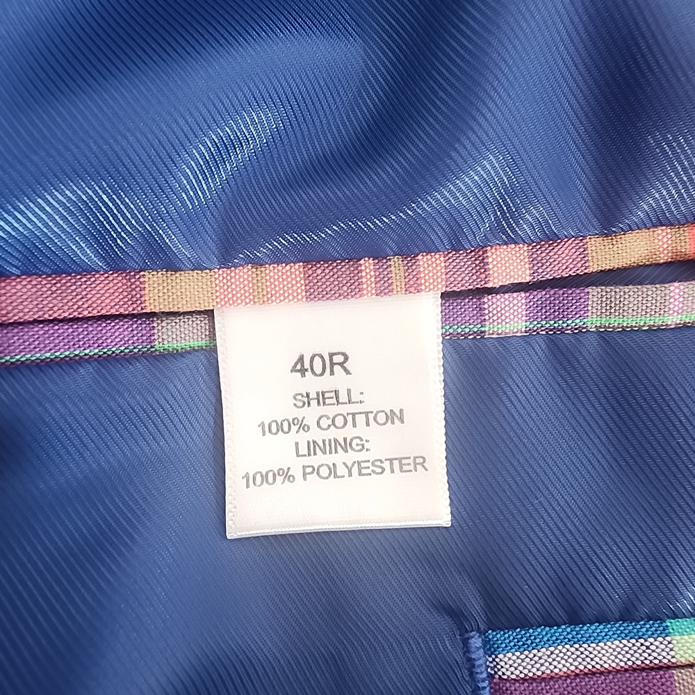 Saddlebred Vibrant Plaid Blazer - Picture 7 of 7